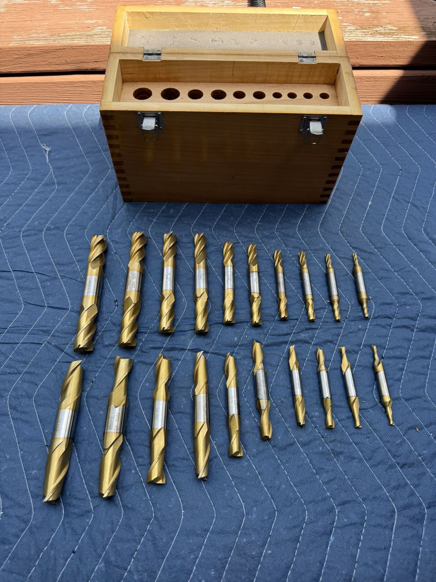 HSS 20 PCS TiN Coated End Mill Set- Little Machine Shop