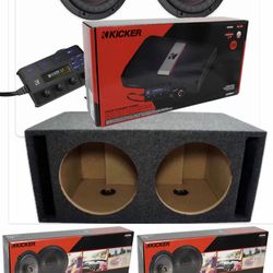 NEW FULL BASS AND VOICE PACKAGE KICKER AUDIO INSTALLED
