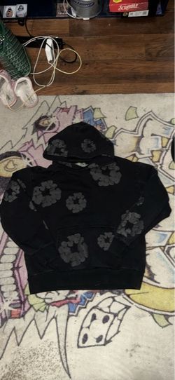 Denim Tears Cotton Wreath Hoodie Black