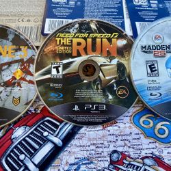 Lot Of 3 PlayStation 3 Games! No Box’s Included