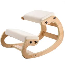 Kneeling Chair with Adjustable Seat and Knee Height that Rocks