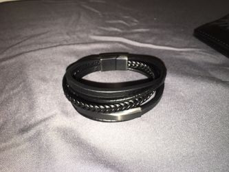 Leather men bracelet brand new.