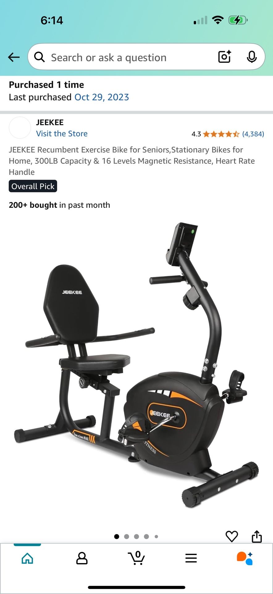 Recumbent Exercise Bike