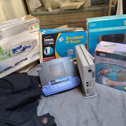 M-audio /Broadband IP Router/Cisco /Linksys//Netgear/56K Pci Fax Modem/ Lacie 120gb Drive