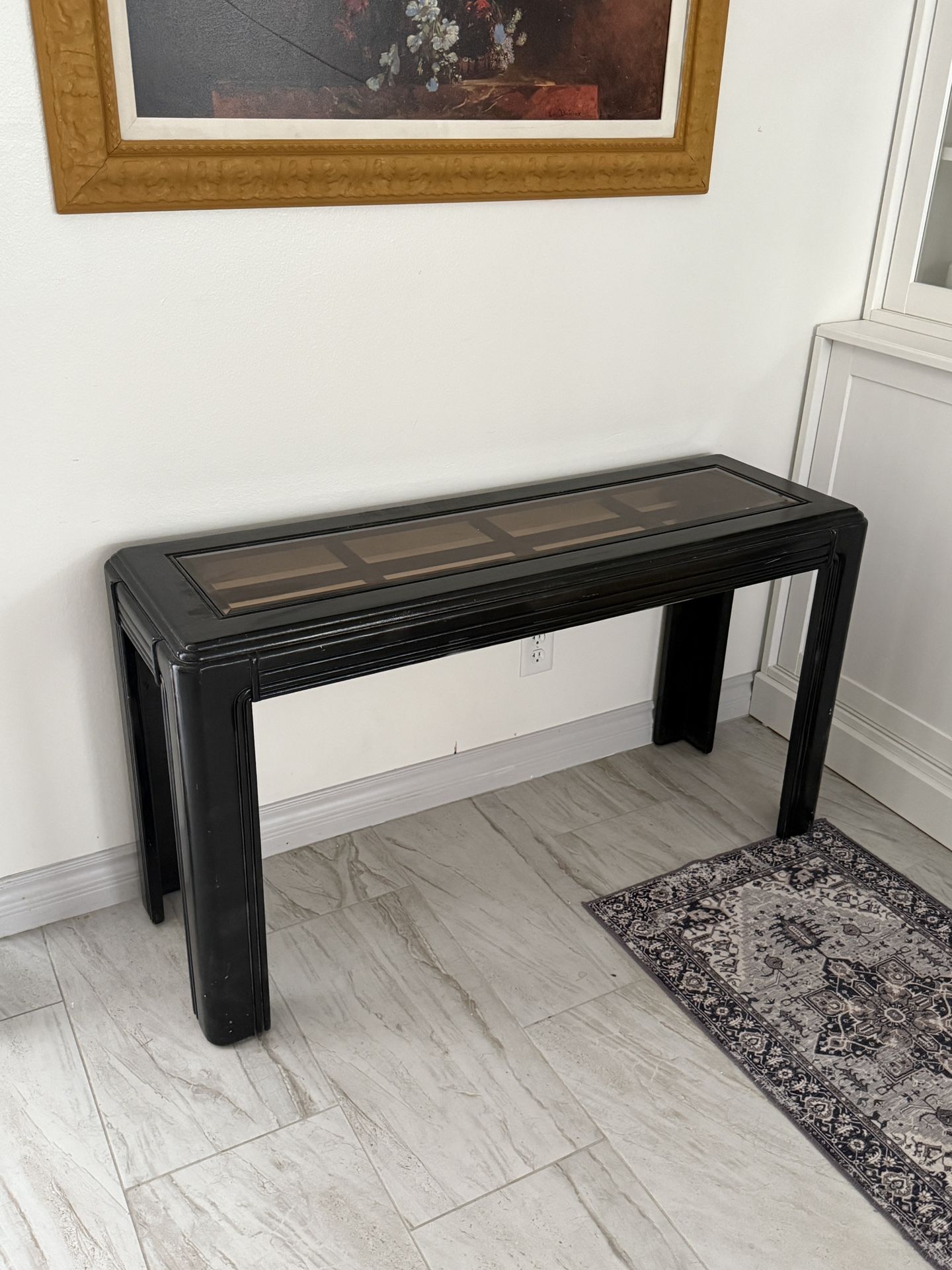 Entry wooden console table 
