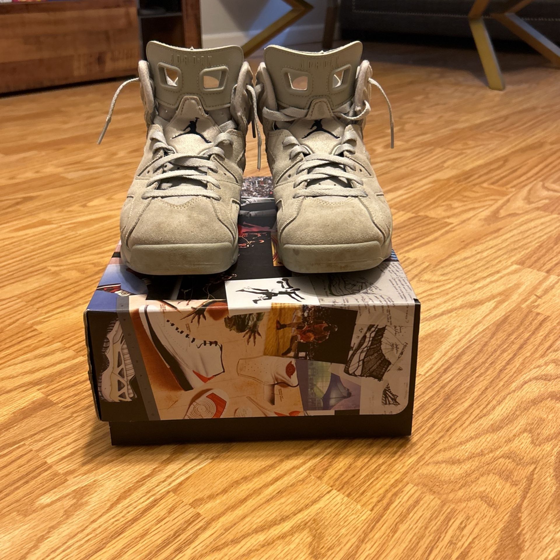 USED Jordan 6 Georgetowns Size 8.5 (With Box And Both Lace Locks)