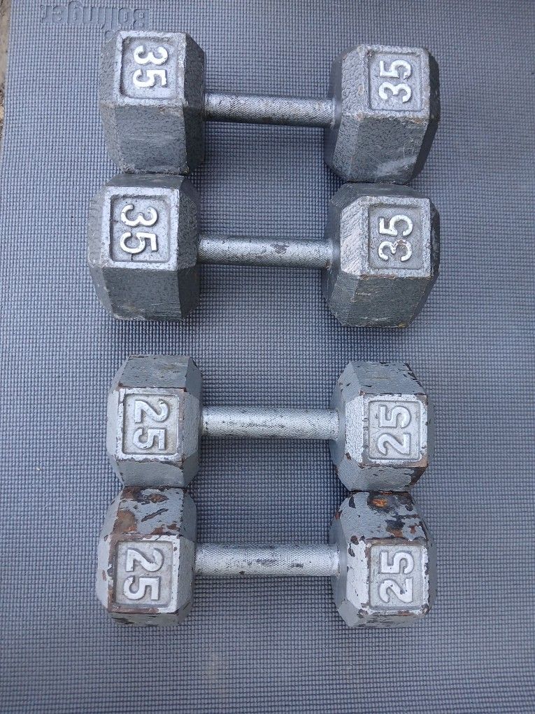 Cast Iron Dumbbells Set