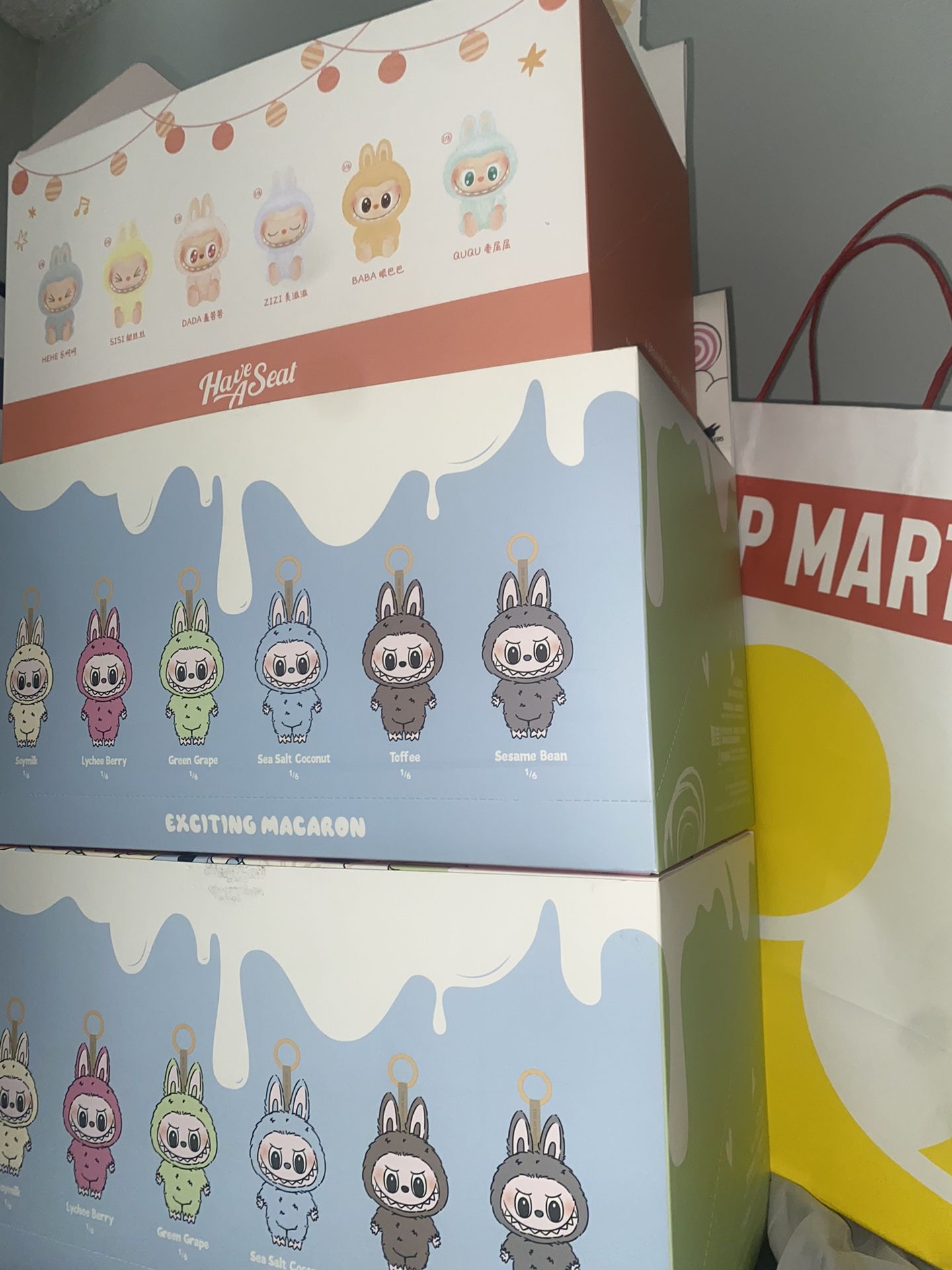 THE MONSTERS Labubu Exciting Macaron & Have a Seat Blind Box Singles - Authentic