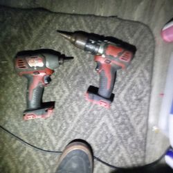 Milwaukee 18volt Impact And 1/2 Drill.