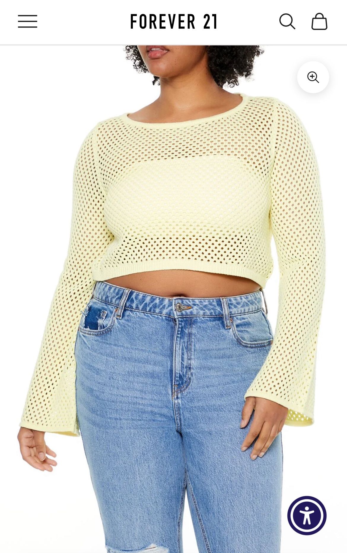 Forever 21 Cropped Sweater