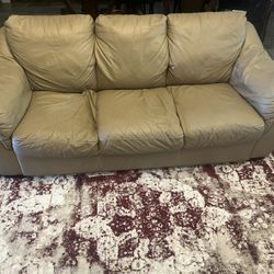 Tan Leather Couch