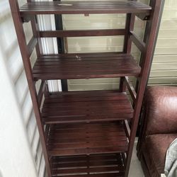 Wood Shelf Open Cabinet 