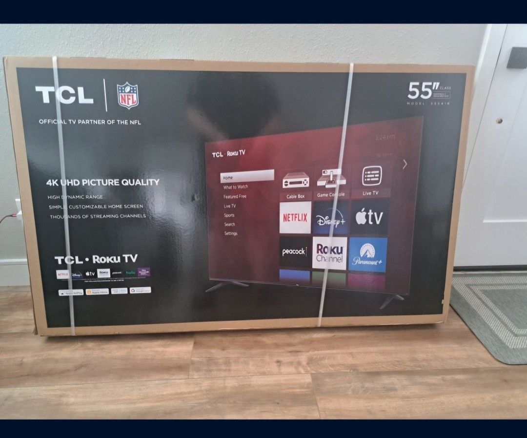 TCL 55" TV New In Box 4K Smart TV