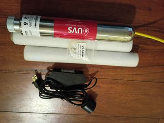 UVS Stainless Steel UV Water Sterilizer with 2 bulbs