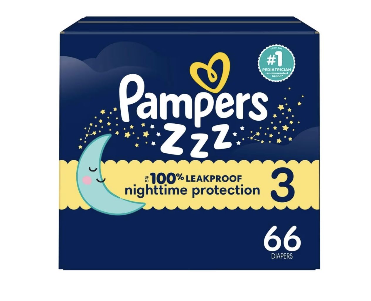 Pampers ZZZ Overnight Diapers, Size 3