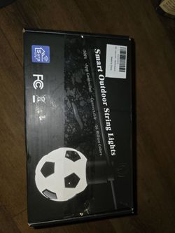 Soccer 50ft smart outdoor string lights waterproof 15 RGBW LED bulbs