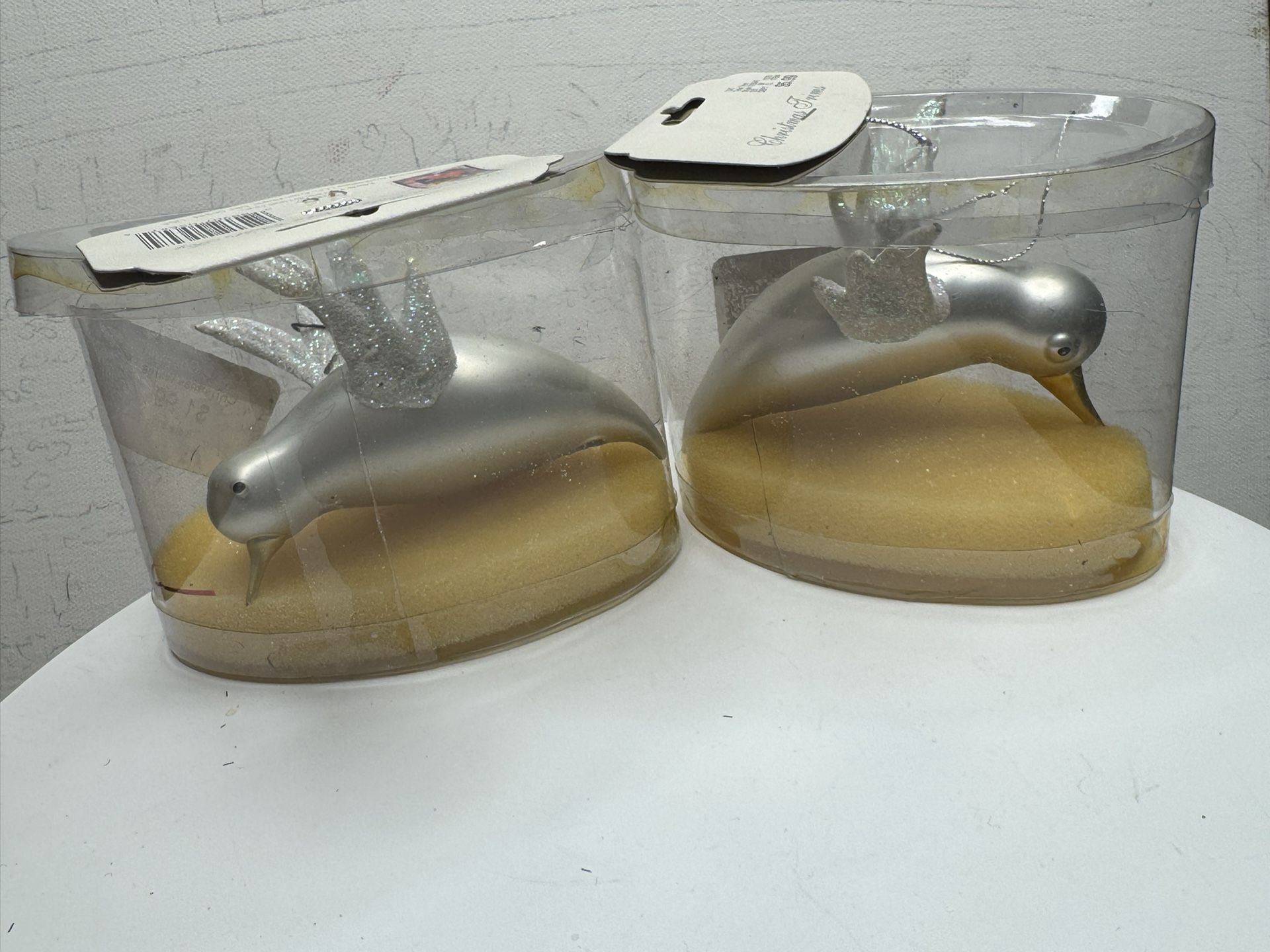 Beautiful Vintage 1996 Seasonal Specialties Blown Glass Bird Christmas Ornamental