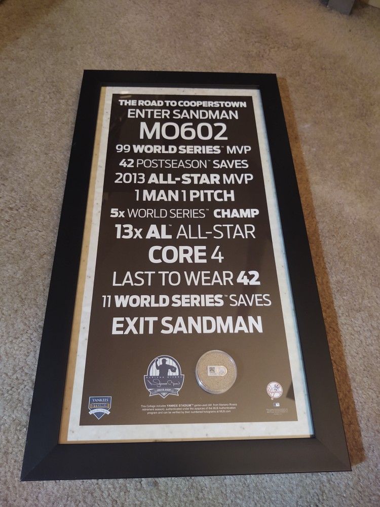 Mariano Rivera Game Used Dirt
