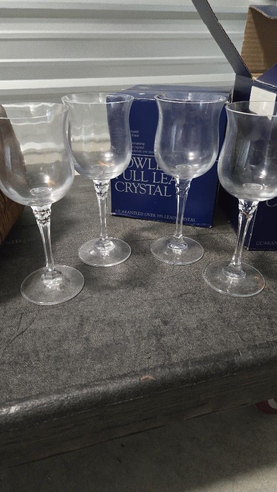 4 Crystal Glassware