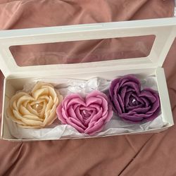 Set of 3 homemade candles