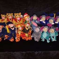 15 New assorted Disney plush bean bag Eeyore & Tigger $5 each