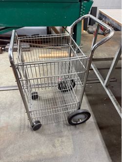 Metal basket cart