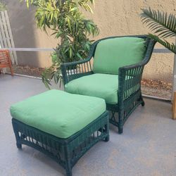 Oversized Patio Chair And Ottoman 