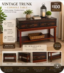 Super nice trunk table