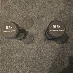 Set Of 25lb Dumbells