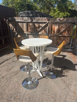 LumiSource Adjustable Bar Stools and Table