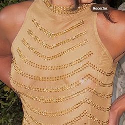 Gold Dress Size Med. 