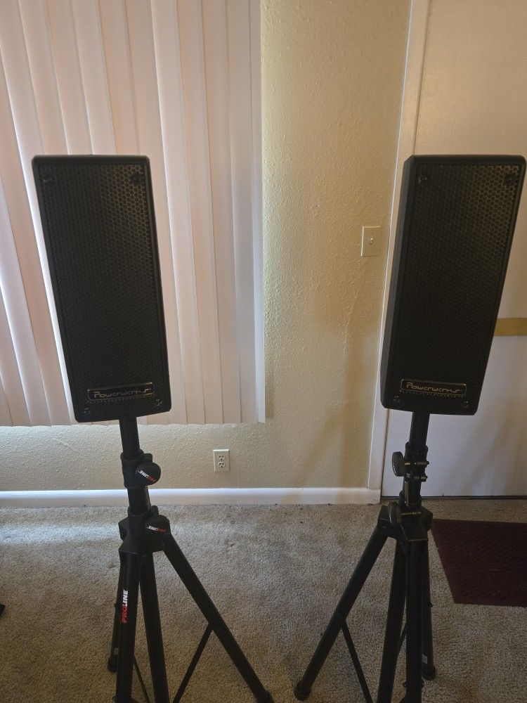 Powerwerks PW50 PA Pair W/ Stands