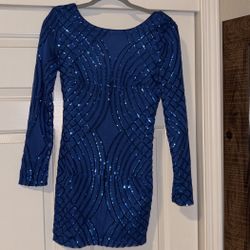 Sparkly Royal Blue dress/size- small