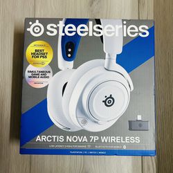 Steel Series - Arctis Nova 7P Wireless Gaming Headset For PS5,PS4,  Switch White Brand New 