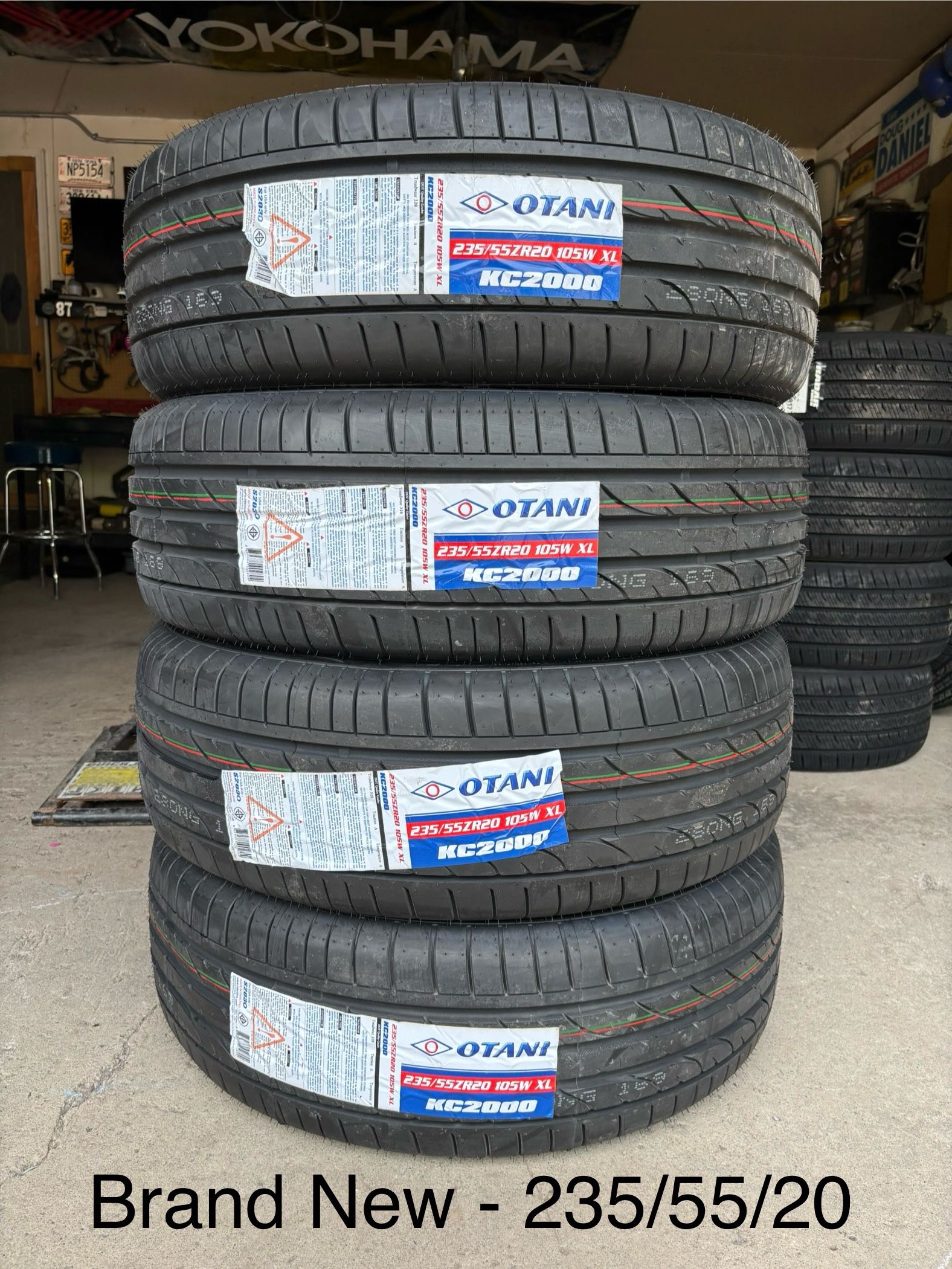 (4) - 235/55/20 Otani KC2000 Tires
