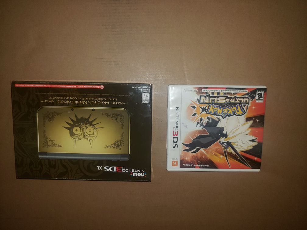 Nintendo New 3DS XL Legend of Zelda: Majora's Mask Limited Edition I GB Black.... Condition is New. Shipped with USPS Priority Mail.