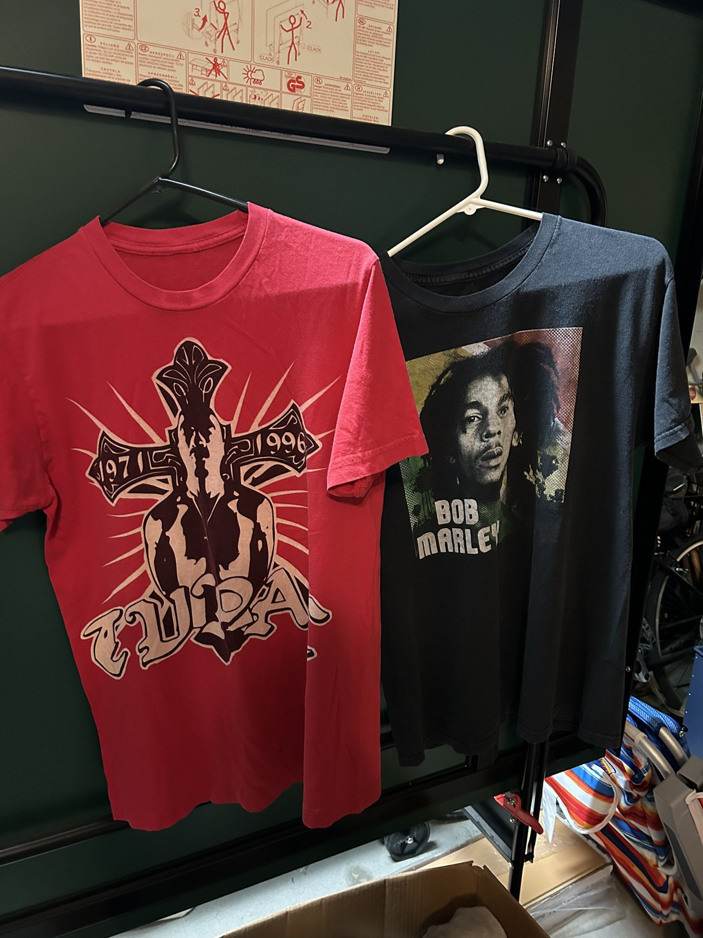 Bob Marley & TuPac T Shirts