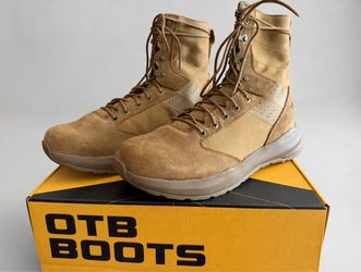 OTB M-Carbon 8 Boots — Size 9.5M — Tan Suede — Never Used