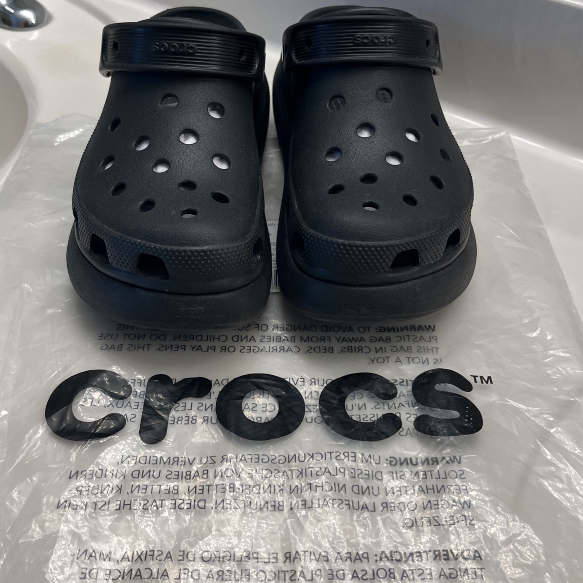 Raised Heel Crocs