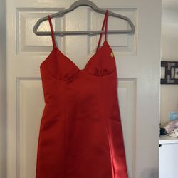 White Fox Red Mini Dress Size Small