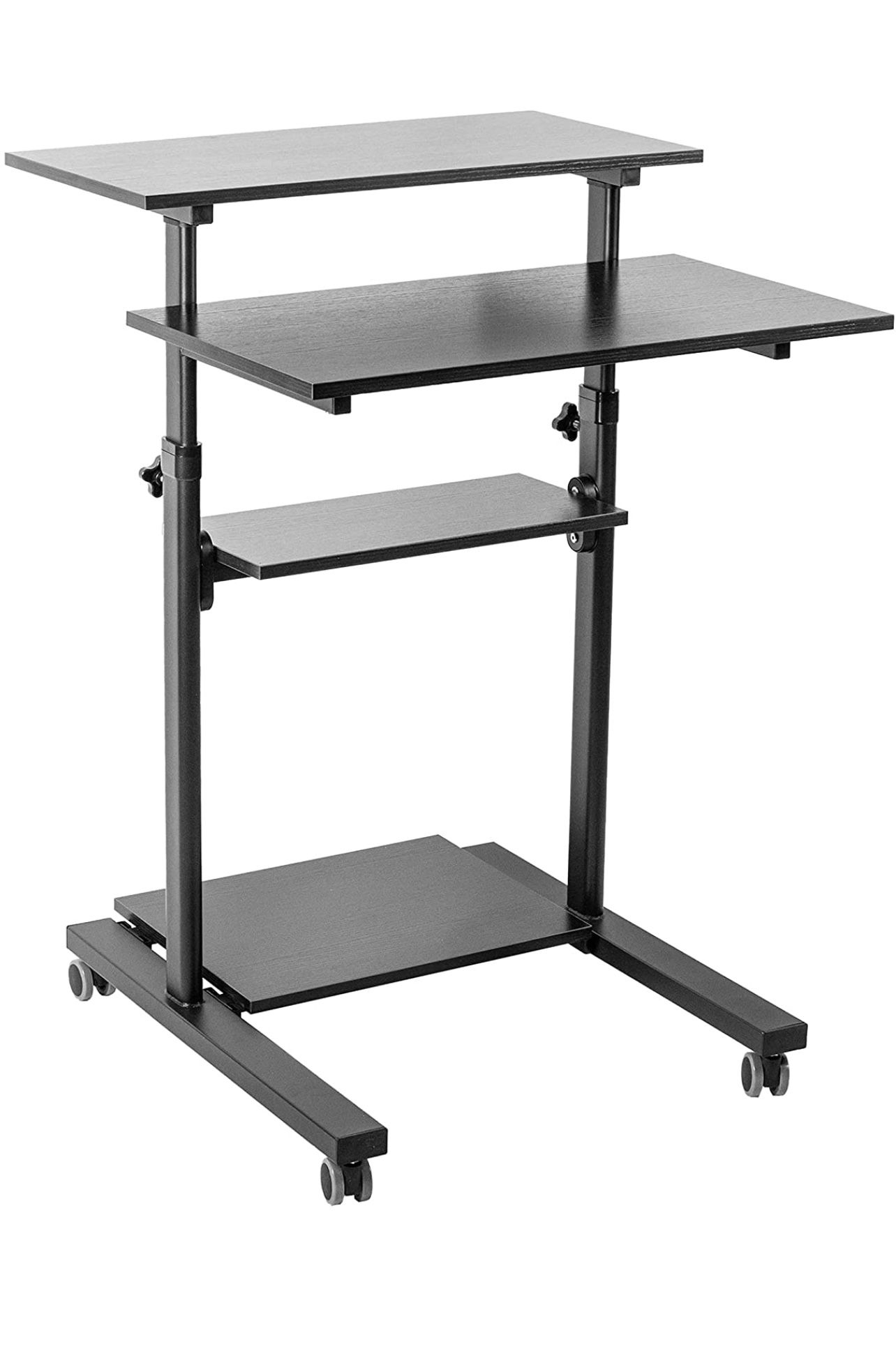 Adjustable Stand Up Desk with Storage
