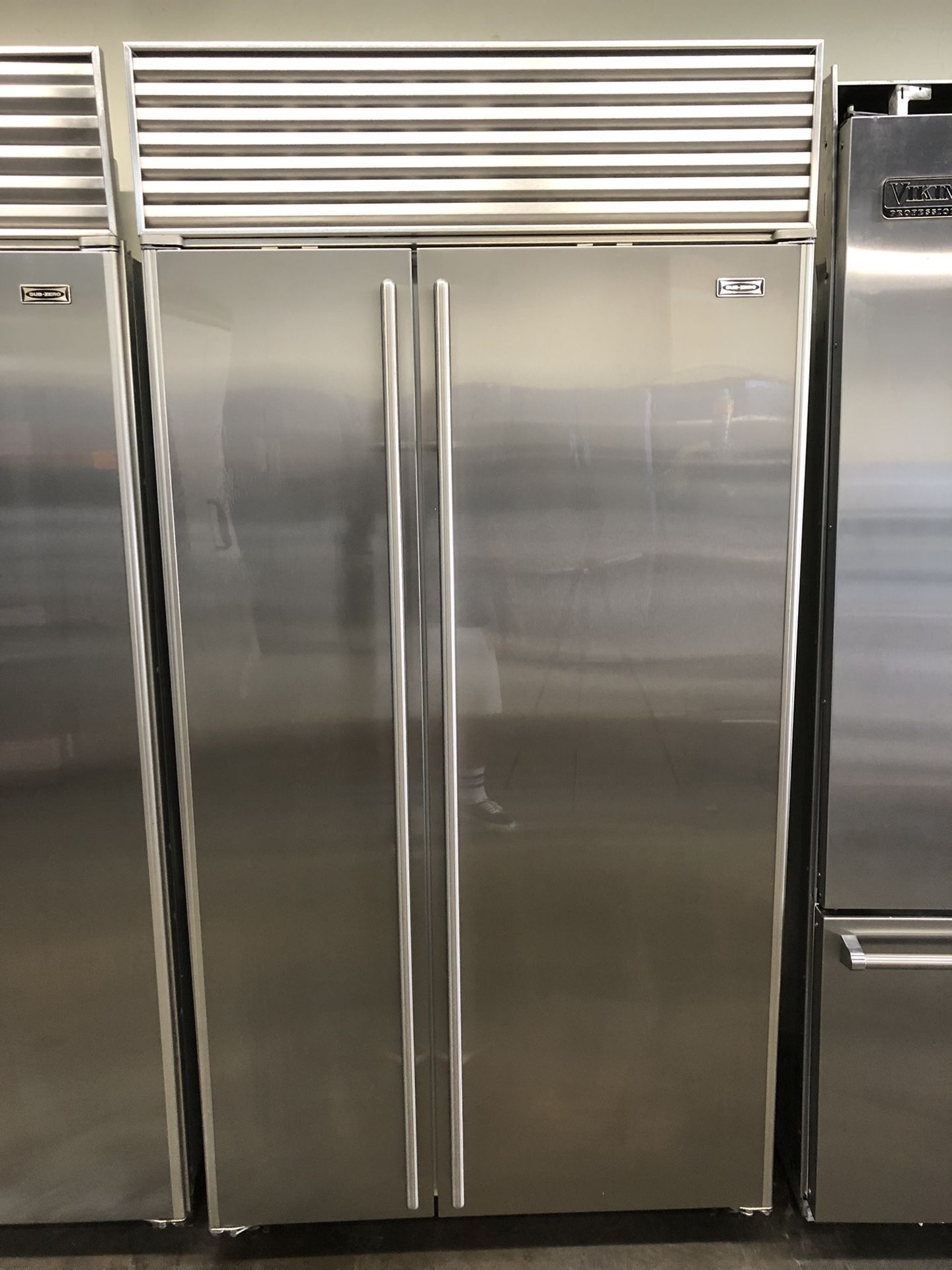 Sub Zero 42” Stainless Steel Built In Side By Side Refrigerator