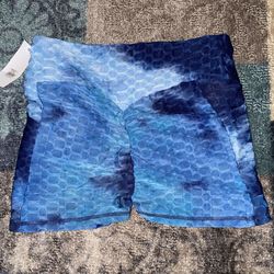 Tie Dye Honeycomb Shorts W/ Side Pockets Sz L/XL NWT