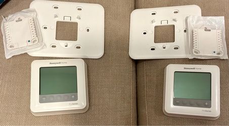 2 Honeywell T6 Pro Programmable Thermostats (TH6210U2001) — Excellent Condition