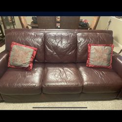 Leather Sofa & Loveseat. 