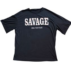 Savage Men’s Graphic Tee Large SHEIN Excellent Condition 