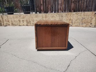 Wooden storage chest broken door