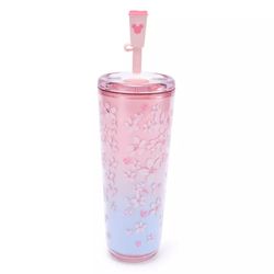 2026 Disney Mickey Mouse Pink Sakura Starbucks Tumbler w/ Straw NIB Sold Out