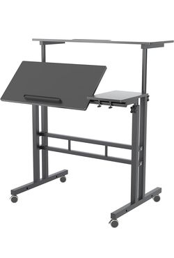 Adjustable Sit/Stand Home Office Desk