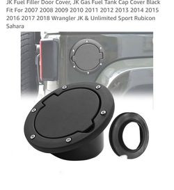 Gas cap cover black color for jeep Wrangler JK